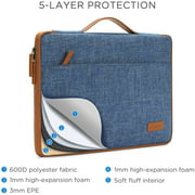 DOMISO 15.6 Inch Laptop Sleeve Portable Carrying Case Comfort Handbag Soft Computer Handle Bag for 15.6"