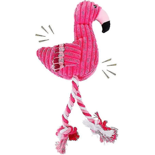 Plush Dog Toy, Squeaky Dog Toys Interactive Stuffed Dog Toys With Crinkle Paper, Cute Durable Dog Ch