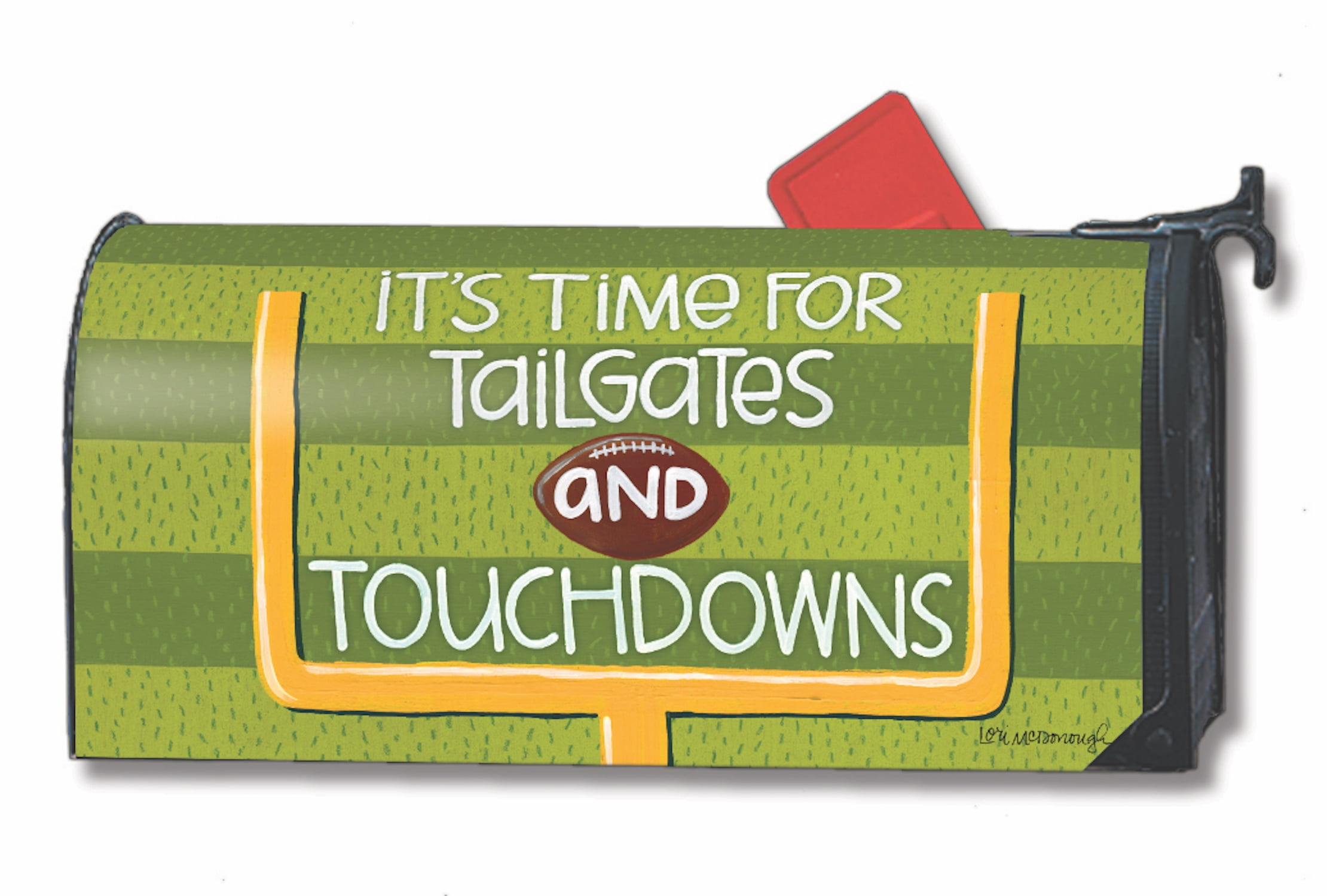 Touchdown Fall Mailbox Cover Football MailWraps Standard