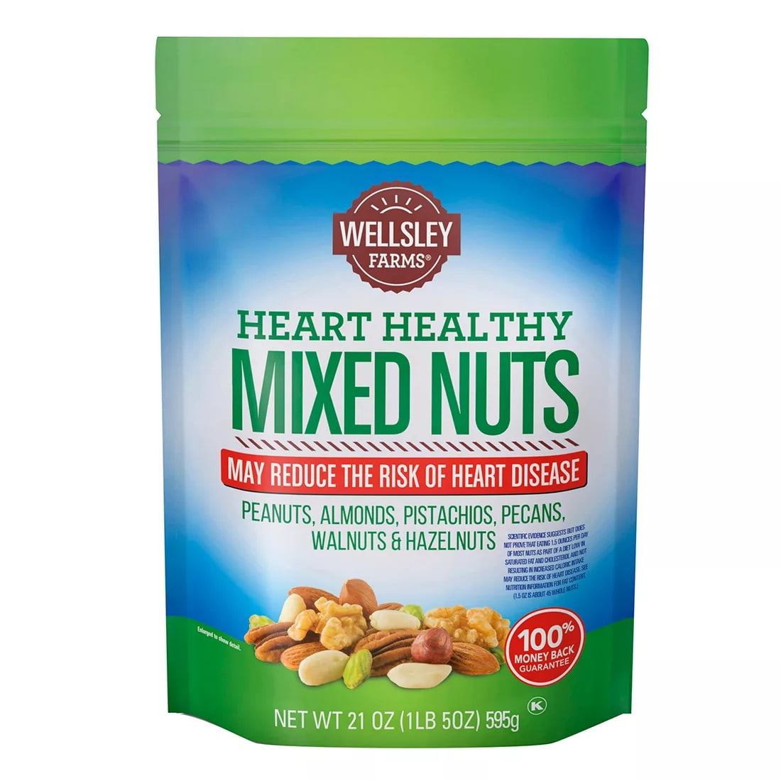 Product of Wellsley Farms Heart Healthy Mixed Nuts 21 oz