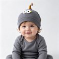 thumbnail image 6 of Hessimy Baby Ribbed Knit Beanie with Single Pom Antenna and Googly Eyes,Cute Winter Warm Hat, 6 of 9