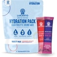 thumbnail image 2 of (2 pack) Lakanto Sugar-Free Hydration Pack, Electrolyte Drink Mix, Strawberry Lemonade & Berry Pomegranate Variety Pack (12 Sticks - Pack of 1), 2 of 14