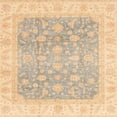 thumbnail image 1 of Ahgly Company Machine Washable Indoor Square Abstract Brown Sugar Brown Area Rugs, 6' Square, 1 of 7
