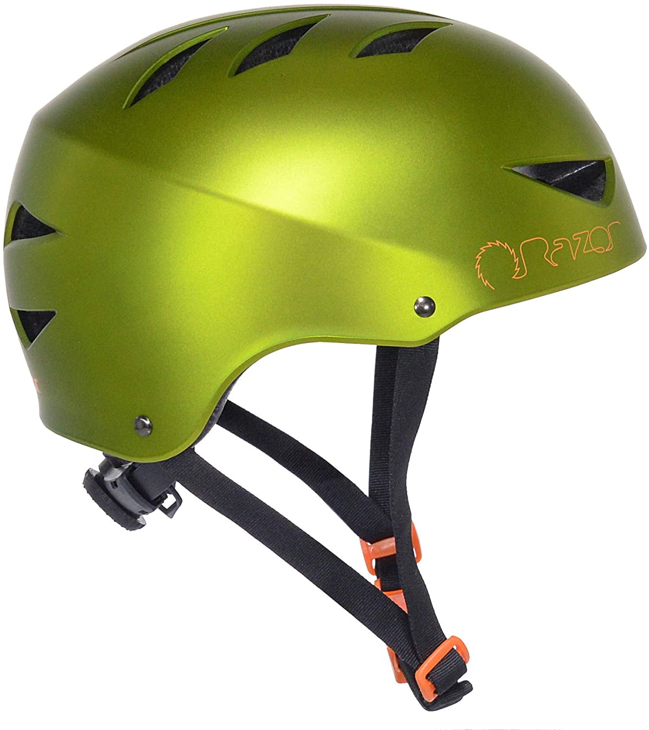 Razor V-12 Adult Multi Sport Helmet with Micro Adjustment, Satin Avocado