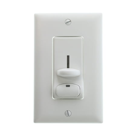 1000w Slide 3 Way Dimmer - Pass & Seymour DS603PWV Preset Slide Lighted Dimmer, 3-Way, 600W, White