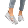 thumbnail image 3 of Women's On Casual Shoes Breathable Soft Sole Lightweight Shoes for Everyday Comfort Embroidered Detail Flat Shoes, 3 of 4
