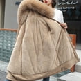 thumbnail image 5 of Turilly Womens Jackets Ladies Women Fashion Hooded Casual Zippers Loose Long Sleeve Bomber Warm Blouse Coat Tops, 5 of 6