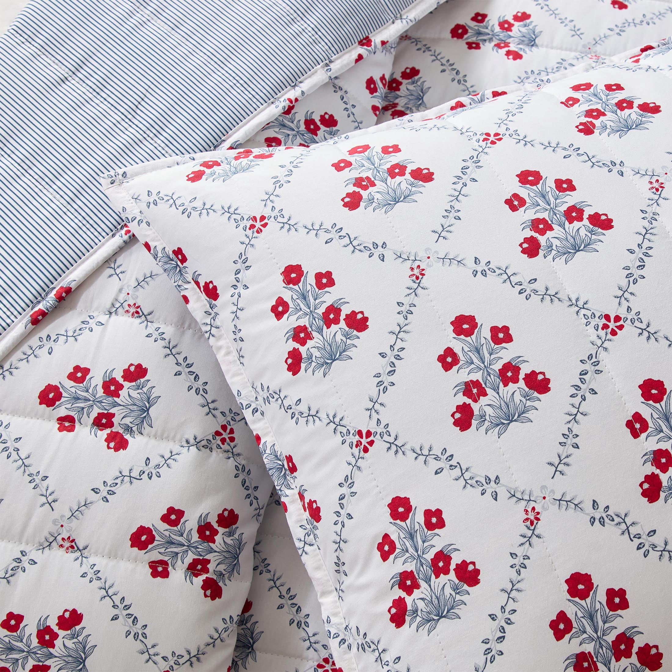 My Texas House Multicolor Trellis 3-Piece Adult Quilt Set, King