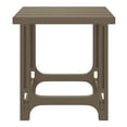 thumbnail image 3 of WestinTrends Outdoor 18" HDPE Square Adirondack Patio Side Table, Weathered Wood, 3 of 16