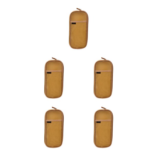Ounissouiy Estuche transparente para lápices, bolsa para bolígrafos, bolsa organizadora de papelería, accesorios de viaje portátiles, regalos Type2 NO2