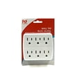 thumbnail image 1 of PDI-725 6-Outlet Multi-Tap Wall Tap, Grounded, White Finish., 1 of 1