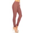 thumbnail image 3 of Super Comfy Hoodie Leggings Set for Women 3-Toned Side Stripes Soft Short Sleeves Casual Everyday Wear, 3 of 4