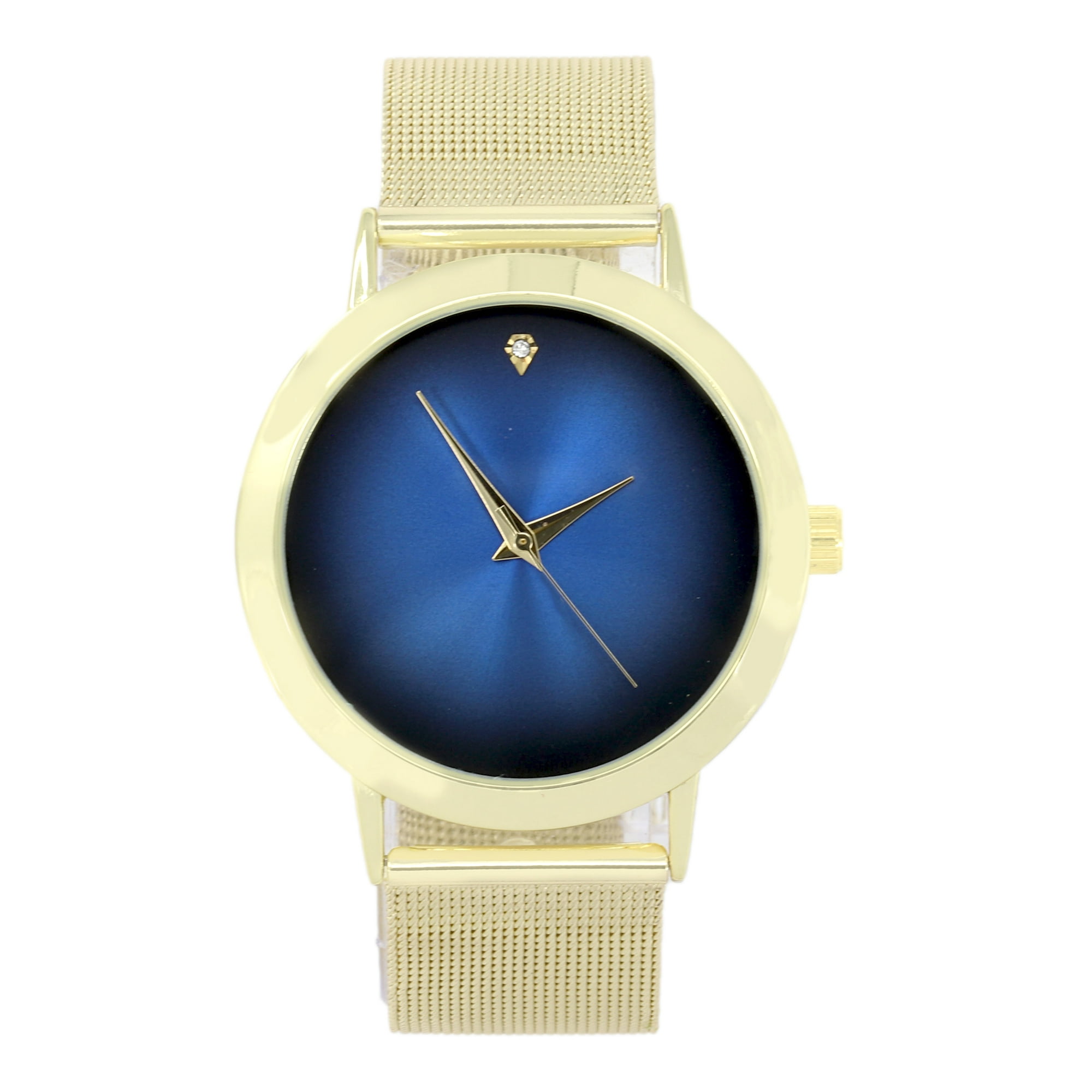 Men's Simple Slim Stainless Steel Round Dial Mesh Band sleek designer Wrist Watches - 4904