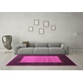 thumbnail image 3 of Ahgly Company Indoor Round Abstract Pink Modern Area Rugs, 5' Round, 3 of 4