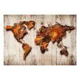 thumbnail image 2 of Tiptophomedecor World Map Wallpaper Wall Mural - World Of Bronze, 2 of 3