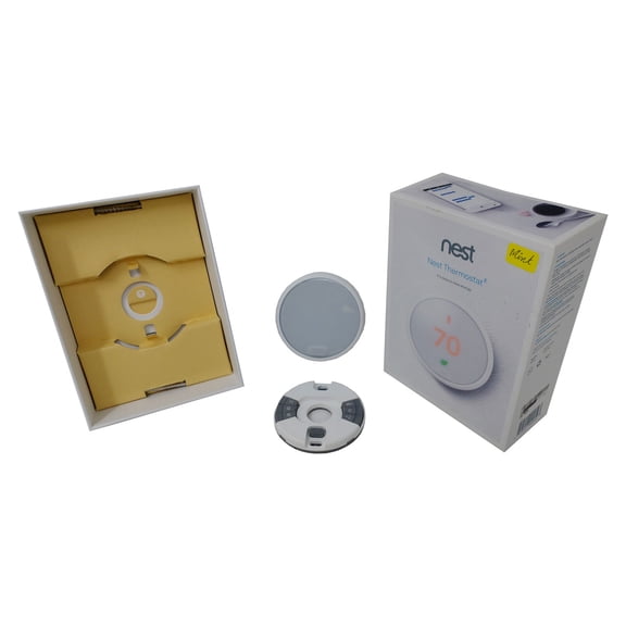 Mint Nest T4000ES Learning Programmable Thermostat E with Wi-Fi - White