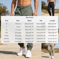 thumbnail image 3 of Men Clothing Men's Solid Color Zipper Pocket Bandage Elastic Waist Casual And Fashionable Pants Green M, 3 of 7