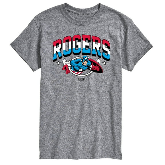 Marvel Captain America - Rogers - Men's Short Sleeve Graphic Tee