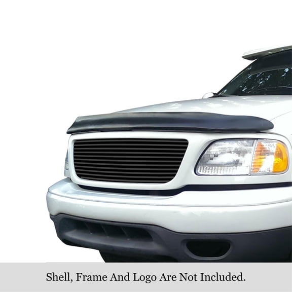 1999-2003 Ford F-150/F-150 Harley Davidson/F-150 Lightning Bar Style (Without Logo Show) Main Upper Stainless Steel Black Finish Horizontal Billet Grille
