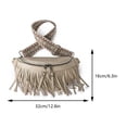 thumbnail image 3 of Bolso Cruzado Con Bandolera para Mujer  Bolso Informal Con Borlas en El Pecho  Bolso Con Borlas (Beige), 3 of 9