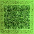 thumbnail image 1 of Ahgly Company Indoor Square Oriental Green Traditional Area Rugs, 4' Square, 1 of 4