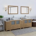 thumbnail image 3 of Vanity Art 96" Double Sink Freestanding Bathroom Vanity Set with Engineered Marble Top and Mirror, 3 of 9
