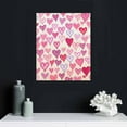 thumbnail image 4 of Jiayy  Pink Preppy Poster Canvas wall art Print Graffiti Hearts Wall Decor Happy Painting XO posters Picture Girly art College dorm Girls Gifts for Girls Room Bedroom, 4 of 4