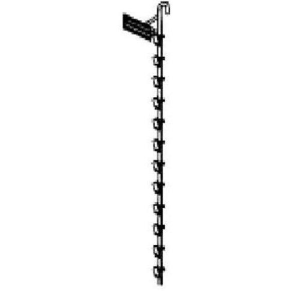 0.2 x 32 in. Galvanized 12 Clip Wand Retailer, Pack of 25