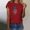 Red, variant on SOOMLON Red White and Blue Basic Tees for Women Sunflower Patriotic Shirts Crew Neck Usa Flag Tops Short Sleeve Lightweight T-Shirt Fitted Tee Blouse Outfits