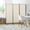 Beige, variant on Demi Bonn 3 Panel Room Divider, 6' Indoor Privacy Screen for Home, Beige