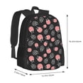 thumbnail image 3 of DouZhe Lightweight Backpack, Cartoon Funny Pink Ladybugs Prints Travel Outdoor Hiking Bag School Bookbag Casual Daypack Backpacks for Women Men, 3 of 7
