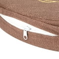 thumbnail image 4 of Embroidery Linen Cushion Thickened Round Straw Yoga Mat For Home Balcony Seating, 4 of 8