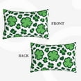 thumbnail image 4 of Haiem Pillowcase for Hair and Skin Queen - Leopard print St. Patrick's Day Printed Soft Pillowcase with Envelope Closure-16"x24", 4 of 9