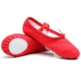 thumbnail image 6 of JUNTEX Baby Girl Canvas Cotton Ballet Pointe Dance Shoes Gymnastics Slippers Yoga Flats, 6 of 19