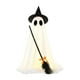 thumbnail image 1 of Luz fantasma de Halloween,Escoba de bruja con decoración fantasma brillante de Halloween,Fantasma de tela blanca iluminado con luz fantasma,Decoración de Halloween con fantasmas aterradores, 1 of 9
