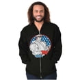thumbnail image 4 of Street Fighter Vintage Video Game Men Big & Tall Zip Hoodie Brisco Brands 4X, 4 of 5