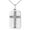 Black, variant on Stainless Steel The Lord is My Shepherd Psalm 23:1-4 Engraved Small Rectangle Dog Tag Charm Pendant Necklace