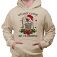thumbnail image 2 of Santa Skeleton Dead Inside Hoodie Sweatshirt Unisex Small Sand, 2 of 5