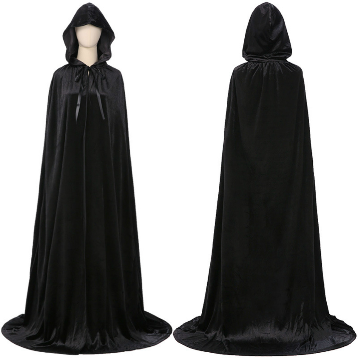 HAWEE Adult Long Cloak Halloween Costume Cape Full Length Robe Hooded