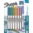 thumbnail image 1 of Sharpie Permanent Markers, Mystic Gem Special Edition, Ultra Fine Point, Assorted Colours, 14 Count, 1 of 5