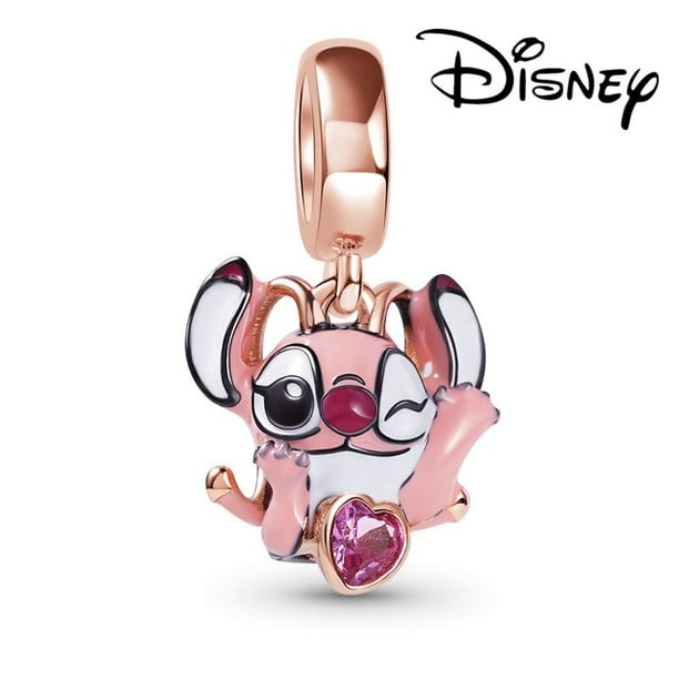 925 Sterling Silver Disney Series Lilo Stitch Charm Fit Pandora Bracelet Silver 925 Original Bead Charms for Jewelry Making Gift Gao Jinjia LED