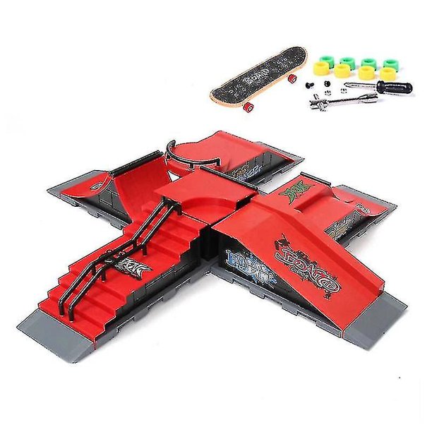 Finger Skateboards Skate Park Ramp Parts Deck Sport Game For Kids zhangyuxiang LED