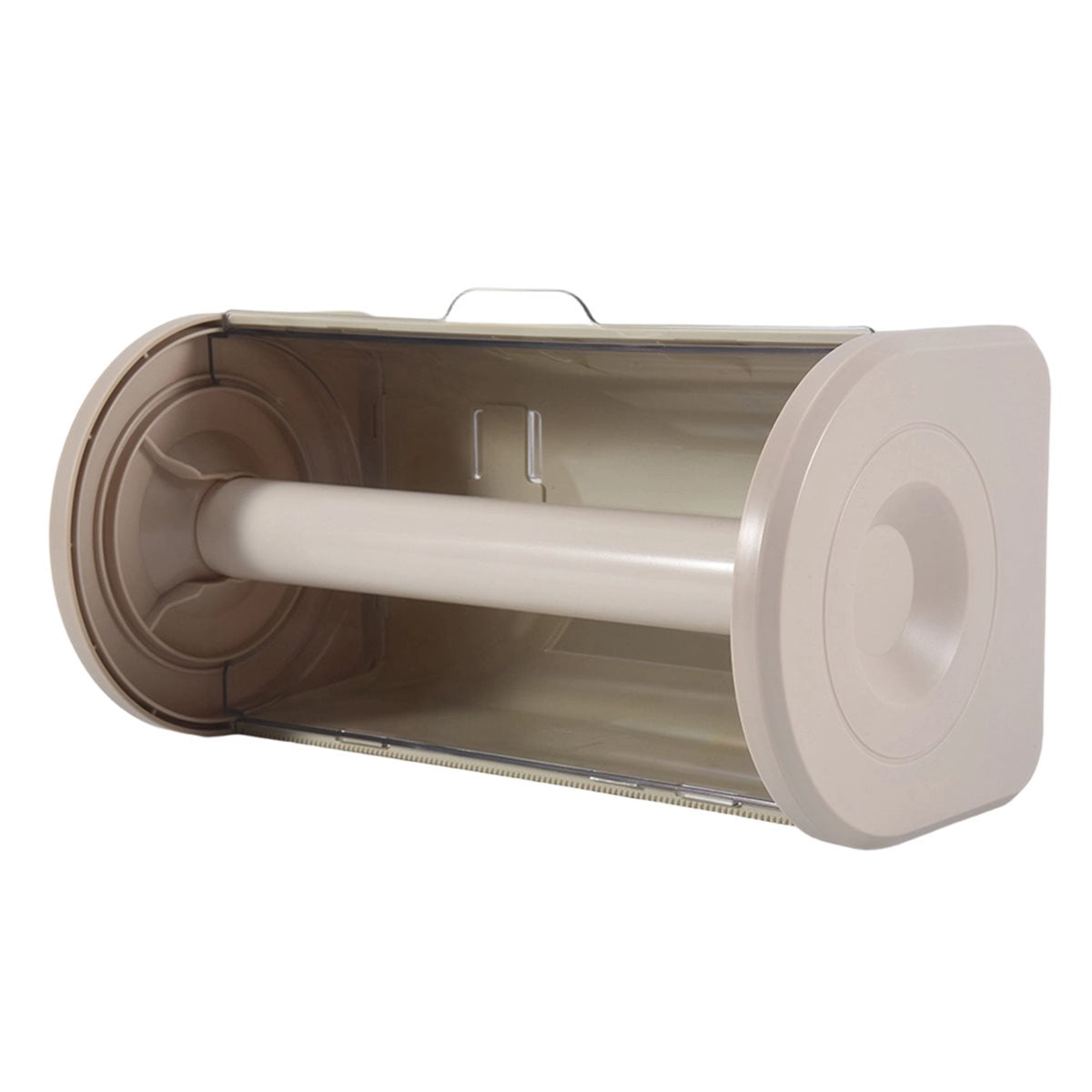 Bathroom Paper Towel Organizer Large Roll Wall Mount Holder with Clear Dustproof Cover Modern Tissue Dispenser Storage A