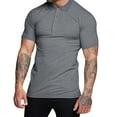 thumbnail image 3 of Sngxgn Men's Short-Sleeve Polo Shirt(Grey,XXXL), 3 of 8