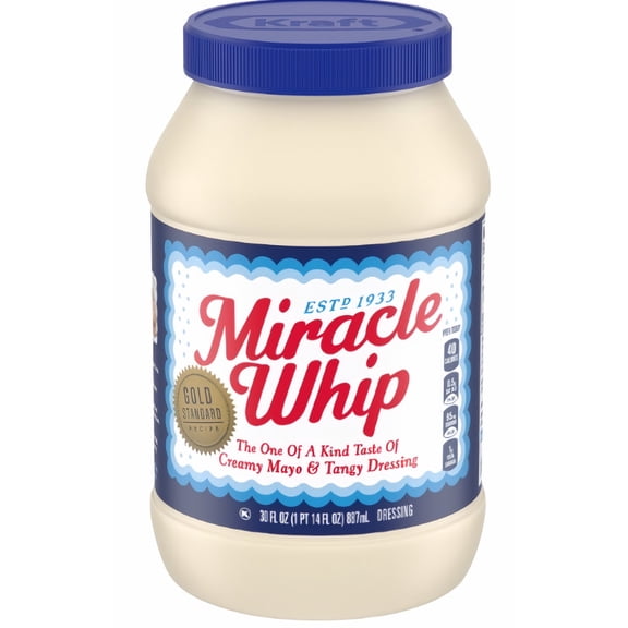 Miracle Whip Original Dressing 30 Fl Oz Jar (Pack of 5)