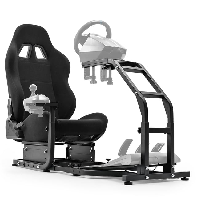 Cockpit ajustable para simulador de carreras Marada con asiento cómodo