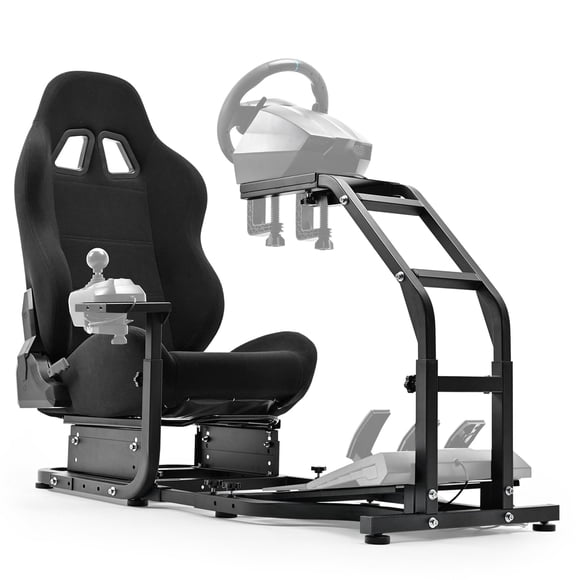 Cockpit ajustable para simulador de carreras Marada con asiento cómodo