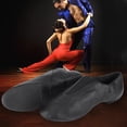 thumbnail image 4 of Zapatos de baile de jazz de piel sintética negra para mujer: ropa de baile social para adultos, talla 38, 4 of 8