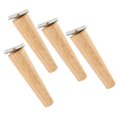 thumbnail image 4 of EIMELI 15cm Tapered Wooden Sofa Legs  4pcs Sofa Replacement Height Furniture Legs Feet  Solid Wood Table Legs Dresser Legs with Screws Mounting Plate (15cm_S, 4 of 9