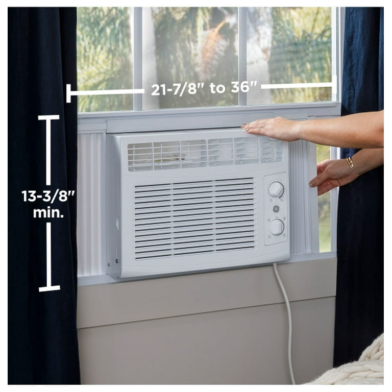 GE EZ Mount 5050 BTU Window Air Conditioner with Adjustable Thermostat 115 Volts in White Walmart